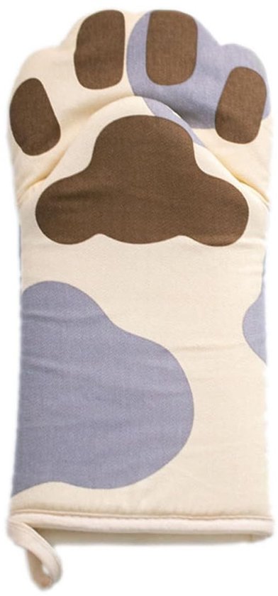 Dailygoody Niedliches Katzenmotiv Hitzebeständige Backhandschuhe Perfekt Zum Kochen 30 5 X 15 Cm Baumwolle Ideal Zum Grillen Küchenhelfer 30,5