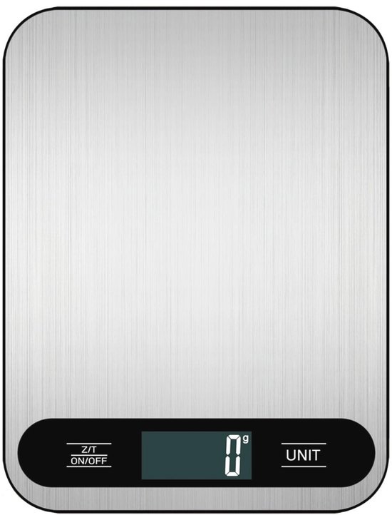 Digitale Küchenwaage Bis 10 Kg Mit Lcd-display Und Edelstahl