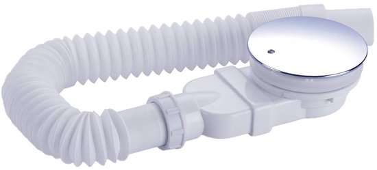 Duschablaufgarnitur 90 Mm – Extraflaches Ablaufset Für Duschwanne Mit Siphon, Geruchsverschluss Und Haarsieb