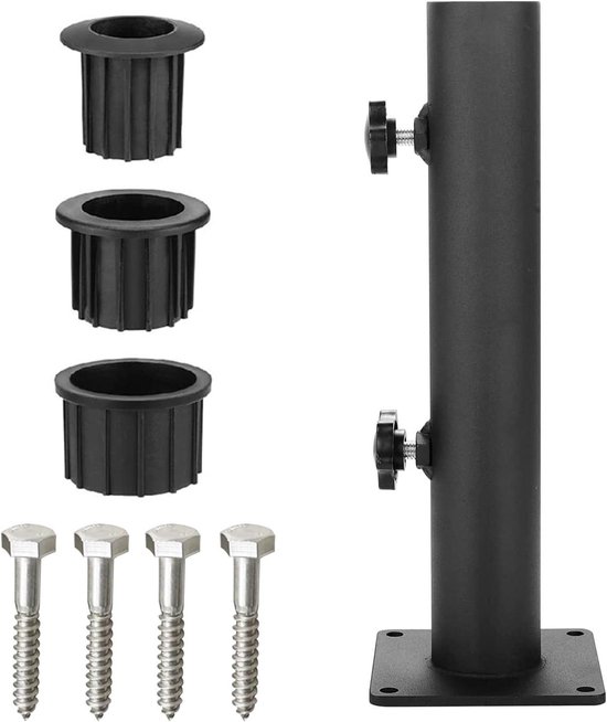 Robuster, Quadratischer Sonnenschirmständer Aus Stahl – Für Terrasse Und Außenbereich – 1 Stück