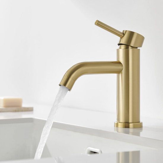 Elegante Goldene Badezimmerarmatur – Mischbatterie Für Waschbecken Und Badezimmer
