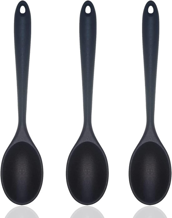 Antihaft-silikon-rührlöffel – 3-teiliges Küchenutensil Zum Mischen Und Servieren