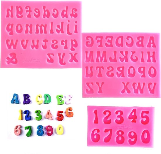 Buchstaben Und Zahlenformen Silikon-fondantform Schokoladenform Silikonformen Mit Den Zahlen 0-9 Und 26 Buchstaben Zum Backen Von Desserts Und