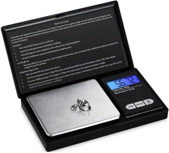 Digitale Waage – Mini-taschenwaage – Genaues Wiegen – Hohe Präzision – 0,01 G Bis 200 G – Edelstahl