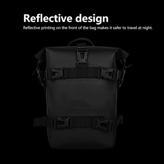 Dailygoods – Wasserdichte Satteltasche 4l – Motorrad-hecktasche – Rutschfest – Reflektierend – Reiß- Und Zugfest – Tragbares Design – Motorradtasche