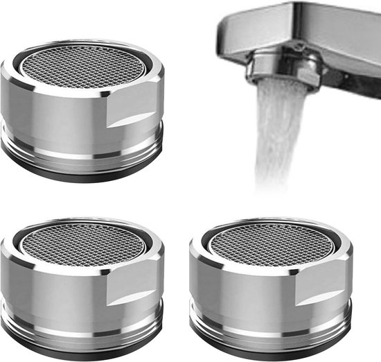 3er-set Luftsprudler – Wassersparender Wasserhahn-siebeinsatz Mit Edelstahlfilter Für Küche Und Bad