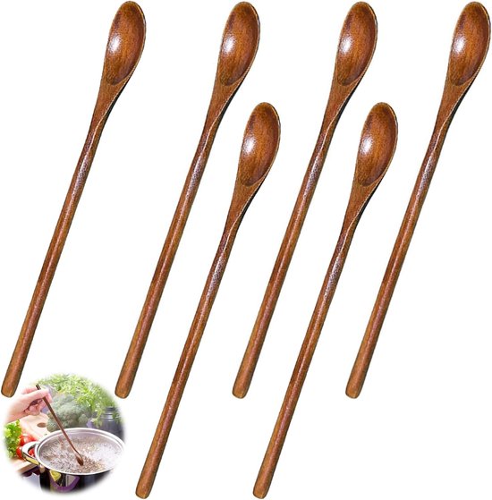 Holzlöffel-set – Umweltfreundlich – 6er-set – 20 Cm