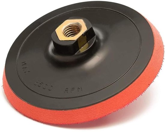 125-mm-schleifteller Mit Adapter – Klett-trägerplatte Für Winkelschleifer Und Bohrmaschinen – Kompatibel Mit Exzenterschleifern