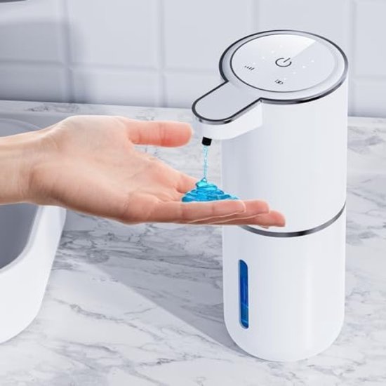 Automatischer Seifenspender Intelligenter Infrarotsensor 4 Einstellbare Dosierungen Usb-aufladbar Kontaktlos Hygienisch 380 Ml Geeignet Für Küche Weiß