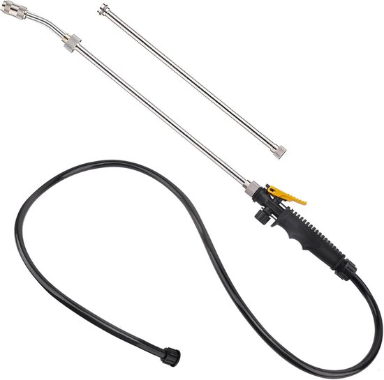 Elektrische Sprühlanze – Bewässerungsverlängerungsstange – Gartenbewässerung – Edelstahlkonstruktion – 72 Cm – Silber