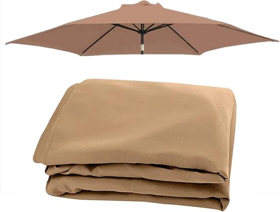 Ersatzschirmdach 3 M, 8 Streben, Wasserdicht, Strapazierfähig, Für Den Außenbereich Geeignet, Für Garten, Hinterhof, Pool (nur Das Dach) (farbe: Khaki)