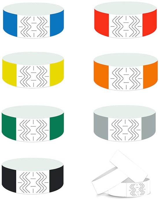 800 Papierarmbänder Wasserdichte Identifikationsarmbänder Eintrittsarmbänder Und Farbige Armbänder Für Veranstaltungen Partys Musikfestivals