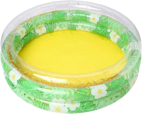 Aufblasbares Planschbecken – Wasserspaß Für Kinder – Sommervergnügen Im Freien – Attraktives Design – 85 X 85 X 25 Cm – Farbig