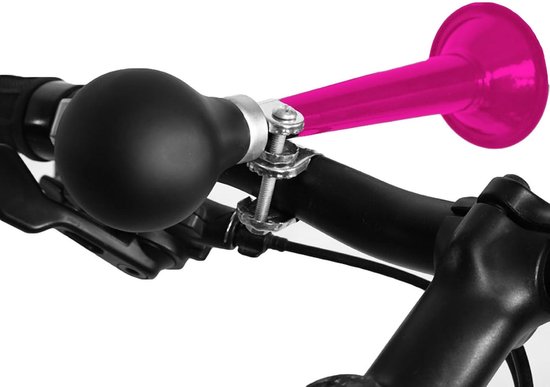 Fahrrad-lufthupe – Fahrradklingel Zum Drücken – Fahrradsicherheit – Einzigartiges Klangdesign – 20 Cm Lang – Pink