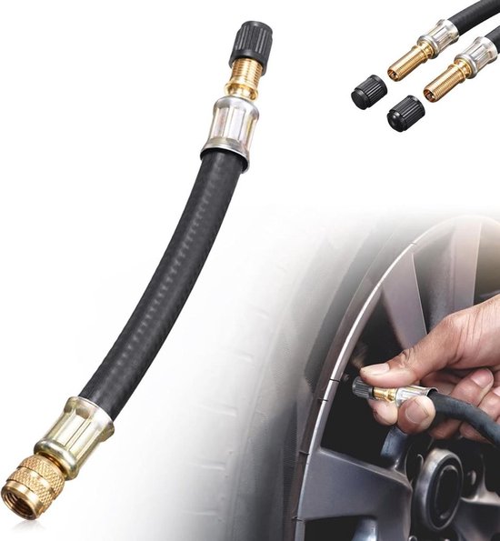 Universeller Flexibler Ventilverlängerer Für Autoreifen, Lkws, Motorräder Und Fahrräder, 100 Mm.