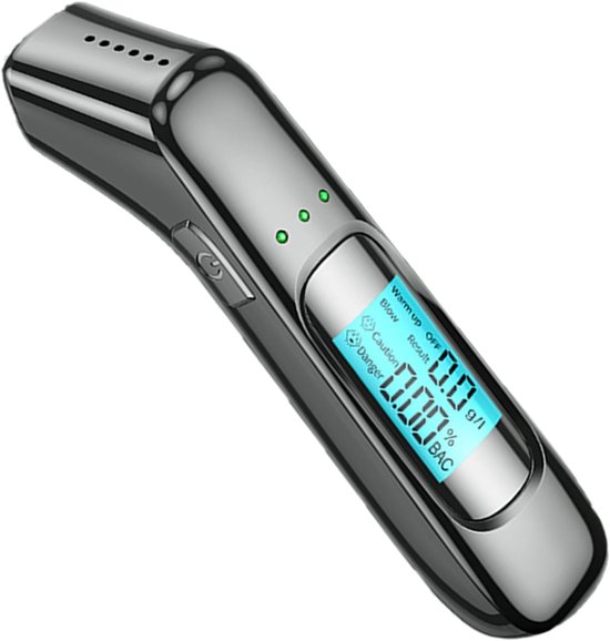 Alkoholtester Digitaler Alkoholtester Alkoholatemtest Alkoholmessgerät Digitaler Alkoholtester Ohne Mundstück Für Zuhause Oder Partys Schwarz