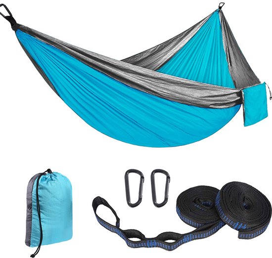 Hängematte Für Outdoor-camping 2 Personen 300 X 200 Cm Ultraleicht Tragbar Reisehängematte Bis Zu 300 Kg Tragkraft Garten Strand Doppelhängematte