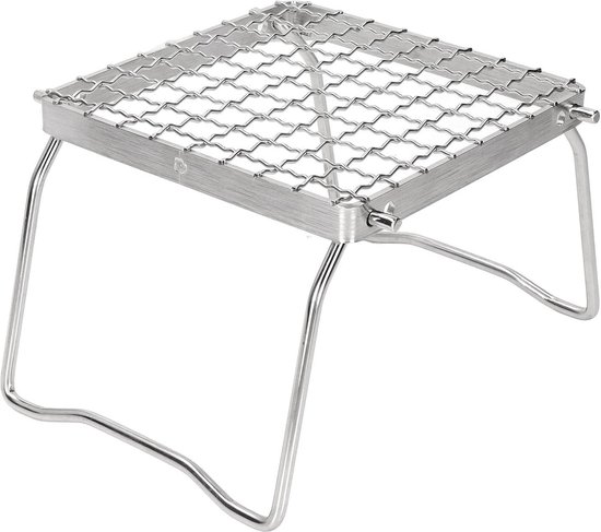 Faltbarer Mini-grillrost Aus Edelstahl – Campingkocherständer – Tragbarer Topfständer Für Camping – Gitterdesign – Für Picknicks Im Freien