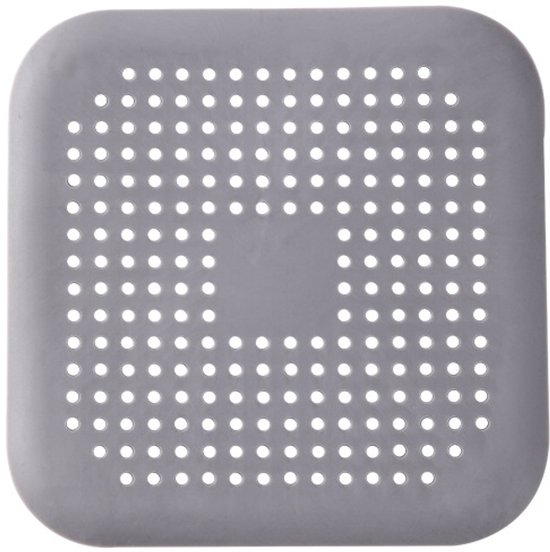 Haarfänger - 2er-pack, Silikon Mit Saugnapf, Abflussfilter, Universell Für Bad, Badewanne Und Küche (weiß Und Grau)