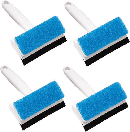 Wandreinigungsbürste – 4-teiliges Set, Für Fliesen, Spiegel Und Badezimmer, Ergonomischer Griff