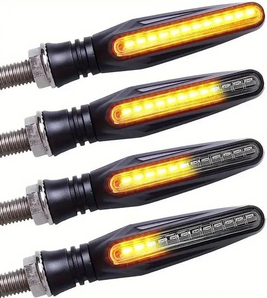 Motorradblinker - Universelle Led - 12 V - Gelb - 4 Stück