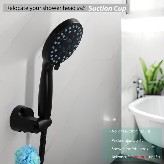Handbrausehalterung Zur Wandmontage Duschkopfhalterung Handbrause-befestigung Geeignet Für Handbrausen Oder Duschköpfe Im Badezimmer Ohne Bohren