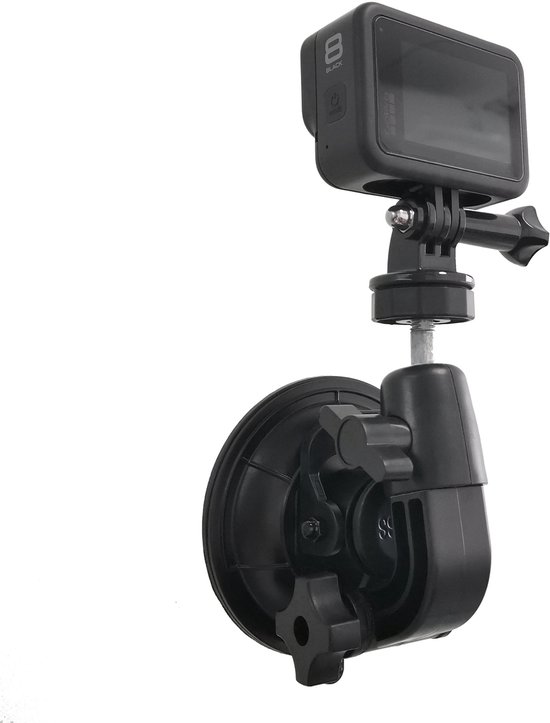 Geeignet Für Gopro, Yi Ezviz S1, P2 Zubehör, Großer Saugnapf Zur Autobefestigung Mit Adapter (9 Cm)
