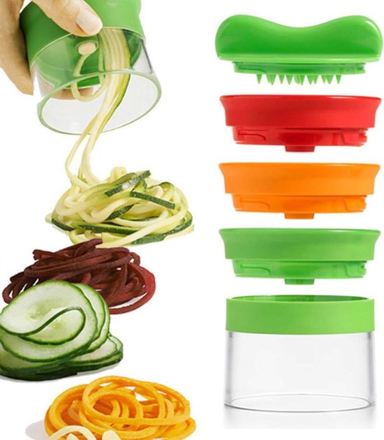 Gemüsespiralschneider – 3-in-1-spiralschneider Für Zucchini, Karotten Und Gurken, Perfekt Für Gesunde Mahlzeiten Und Spaghetti-alternativen