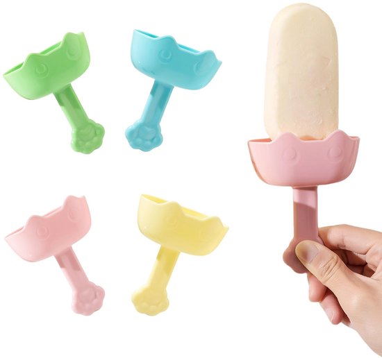 Dailygoods – Tropffreier Eisstielhalter – 4 Stück – Wiederverwendbar