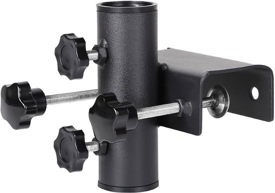 Dailygoody – Sonnenschirmhalter – Balkongeländer – Stabiler Sonnenschirmhalter Aus Metall – Verstellbar – Für Balkon Und Terrasse