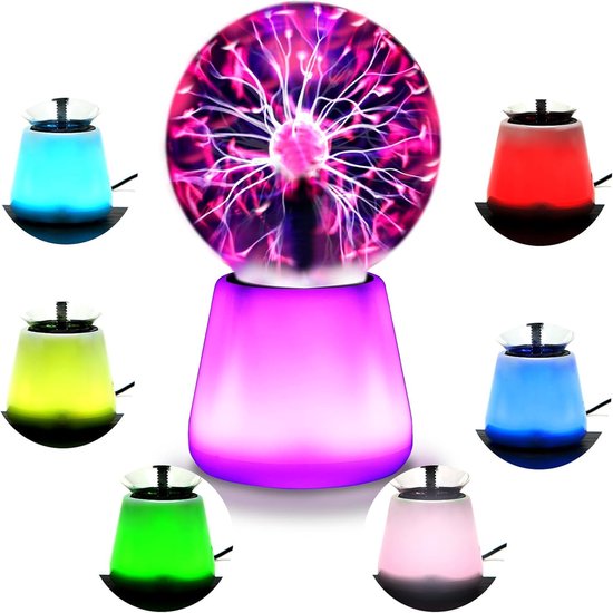 Plasma-kugel-stimmungsbeleuchtung – Schwarz