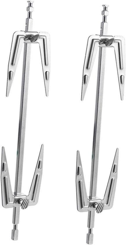 Grillbesteck-set – 2-teiliges Edelstahl-grillgabeln-set, Zubehör Für Fritteuse, Indoor-grill Und Drehspieß