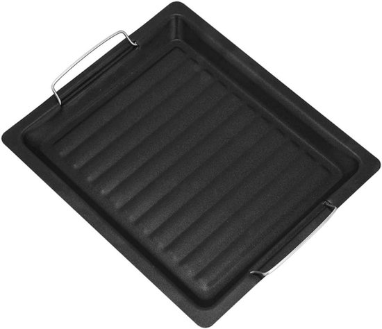 Grillbesteck-set – Große Antihaftbeschichtete Grillplatte 30 X 25 Cm, Zubehör Für Den Innen- Und Außenbereich