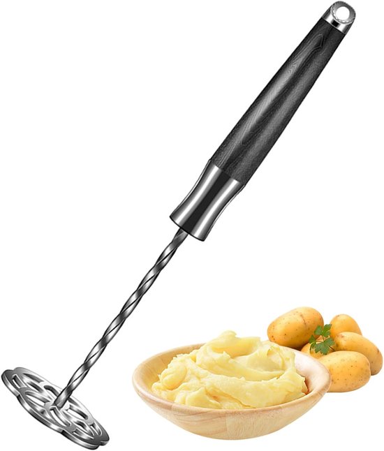 Kartoffelstampfer, Kartoffelstampfer Aus Edelstahl Mit Langem Griff Für Kartoffeln, Tomaten Und Avocados