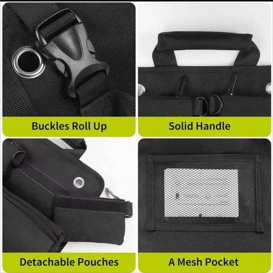 Werkzeugtasche Mit Rollen Zur Automontage Geeignet Für Elektriker Und Schreiner 49 5 X 33 Cm Tragbare Aufbewahrungstasche Mit Mehreren Fächern 49,5