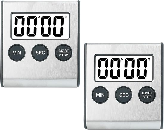 Kurzzeitwecker Küchenwecker Digitalwecker Stoppuhr Digitaler Kurzzeitwecker Mit Magnet Eierwecker Digital Küchenuhr Zum Kochen Lernen Sport