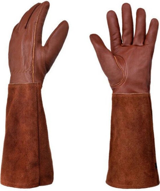Rosenhandschuhe, Gartenhandschuhe, Lange Stulpen, Durchstichfest, 43 Cm Lang, Xl
