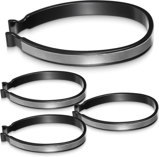 4 Stück Reflektierende Fahrrad-beinclips Hosenclips Sicherheitsclips Für Elastische Knöchelbänder Reflektierendes Zubehör Zum Radfahren Angeln