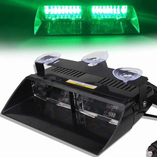Set Aus Led-notbeleuchtungselementen Mit Blinkenden Blinkern Und 12-v-saugnapf Zur Befestigung An Dach Armaturenbrett Innenseite Der Rot Und Blau