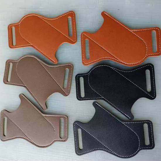 6-teiliges Set Werkzeugtaschen Aus Leder Für Den Gürtel, Geeignet Für Outdoor- Und Arbeitswerkzeuge
