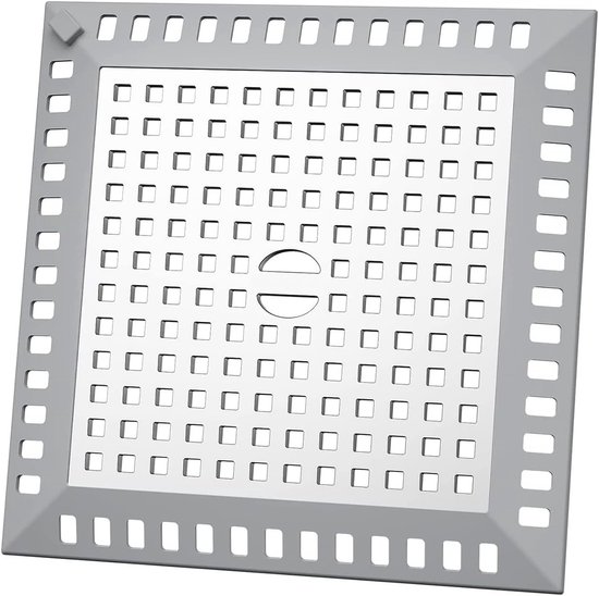 Haarfilter Für Duschabflüsse Quadratisch 12 5 X 12 5 Cm Edelstahl-abflusssieb Für Bad Und Küche Verhindert Verstopfungen Und Verbessert Den 12,5 Blau