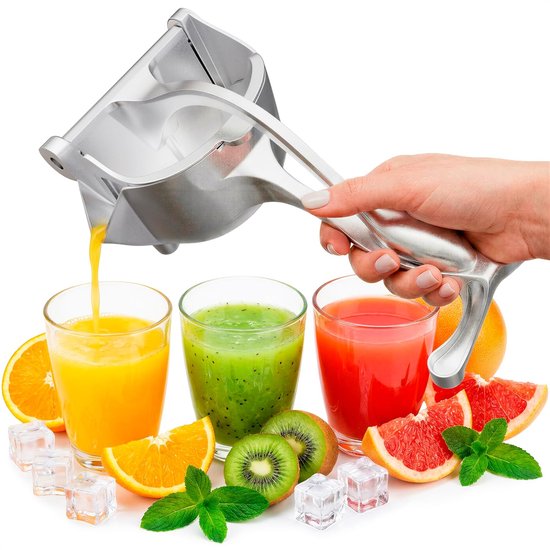 Handlicher Entsafter Aus Aluminiumlegierung Mit Rutschfestem Ergonomischem Griff Einfache Handhabung Und Reinigung 0 6 Liter Fassungsvermögen Für 0,6