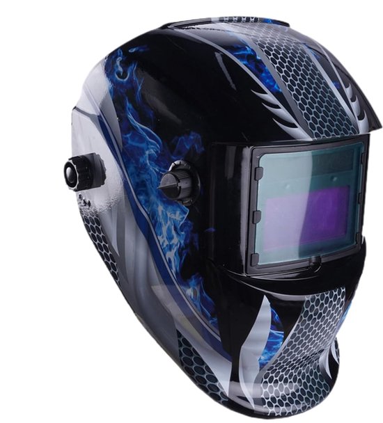 Automatisch Abdunkelnder Schweißhelm, Automatisch Abdunkelnde Schweißmaske Mit Großem Display Dunkler Schutzhelm