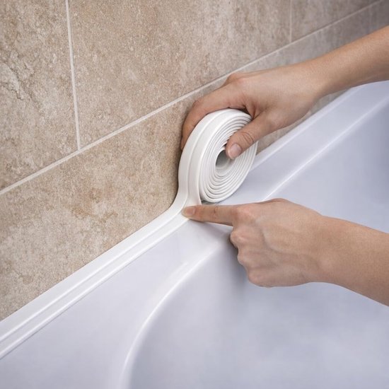 Dichtungsstreifen, 3,8 Cm X 3,2 M – Wasserdichtes, Selbstklebendes Pvc-dichtungsband – Für Toilette, Küche, Badezimmer, Waschbecken Und Dusche