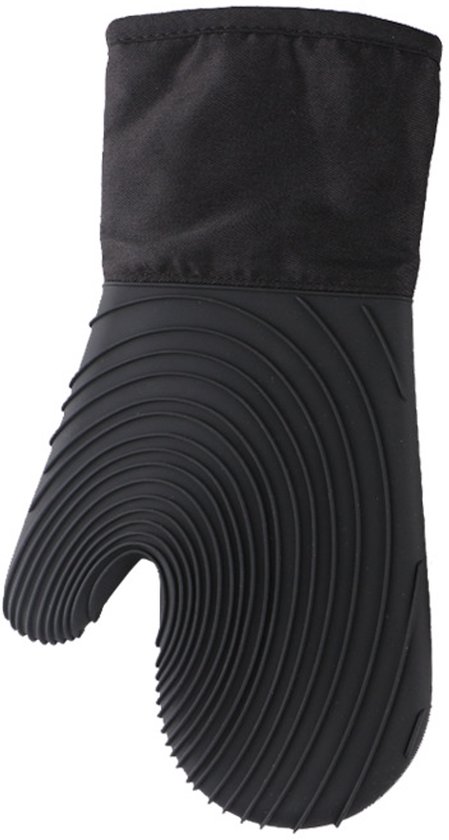 Silikon-ofenhandschuh Mit Anti-rutsch-rillen – 1 Stück Hitzebeständig Bis 260 °c, Wasserdicht Und Abwaschbar Für Küche, Backen Und Grillen