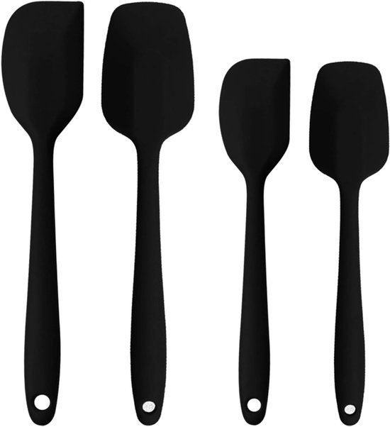 4-teiliges Silikonspatel-set – Hitzebeständige Küchenutensilien Zum Backen Und Rühren (antihaftbeschichtung & Kompakt)
