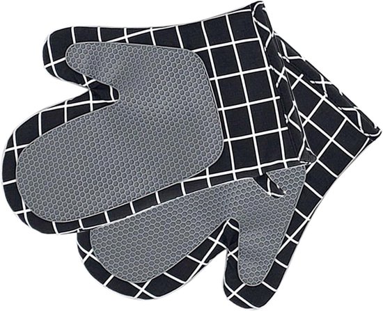 Küchenhandschuhe Silikon-ofenhandschuh-set Rutschfest 27 X 18 Cm Hitzebeständige Handschuhe Mikrowellengeeignete Handschuhe Zum Kochen Grillen