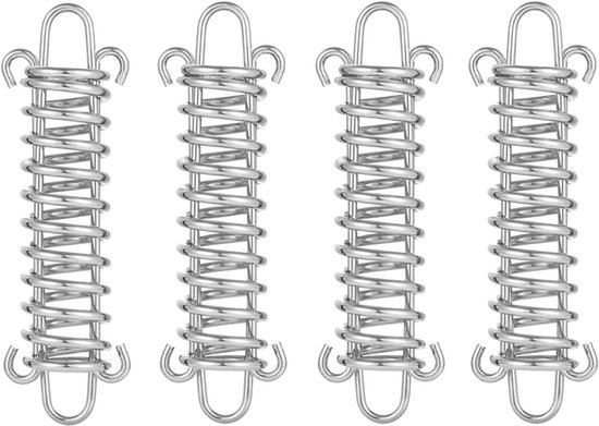 Befestigungsset Für Sonnensegel – 4-teiliges Set Mit Hochfesten Edelstahl-federbändern – Geeignet Für Markisen, Zelte Und Als Reise-spannzubehör