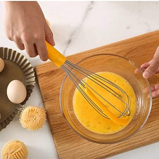 Handbetriebener Schneebesen Und Mixer – Vielseitiges Küchengerät Zum Schlagen, Mischen Und Backen – Silikon-mehlmischer Für Müheloses Eierrühren