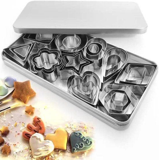 Ausstechformen-set 30-teilig Mini-ausstechformen Edelstahl Linz Ausstechformen Diy-weihnachtsplätzchenausstecher Zum Dekorieren Und Glasieren Von